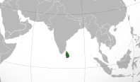 Месторасположение Шри-Ланки